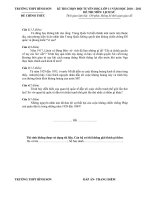 CHỌN HSG SỬ LỚP 11