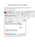 Chèn âm thanh vào văn bản Word