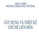 Xây Dựng Và Thiết Kế  Chủ Đề Liên Môn
