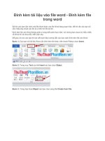 Đính kèm tài liệu vào file word - Đính kèm file trong word
