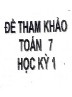 Ôn tập toán 7 học kỳ 1