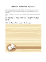 Hình nền PowerPoint đẹp 2016