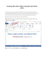Hướng dẫn chèn Video Youtube vào Word 2013