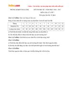 Đề thi học kì 1 môn Địa lý lớp 7 Phòng GD&ĐT Hải Lăng, Quảng Trị năm học 2016 - 2017