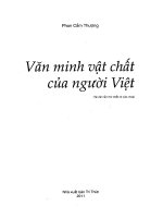 văn minh vật chất của người việt (phần 1) 