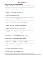 LUYỆN THI IOE LỚP 3 VÒNG HUYỆN