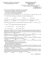 de thi KSCL hoc ki 1 vat li 12 