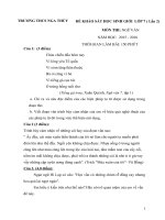 Các đề khảo sát thi học kỳ I THCS: Toán, Văn, Vật Lý...huyện Nga Sơn