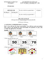 đề khảo sát năng lực lớp 10