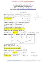 300 CAU TRAC NGHIEM TOAN ON THI THPT QG 2017 CoDA