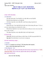 GIÁO án TÍCH hợp LIÊN môn vật lý 10 bài 11 lực hấp dẫn ĐỊNH LUẬT vạn vật hấp dẫn