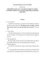 ĐỀ CƯƠNG KHÓA LUẬN TỐT NGHIỆP