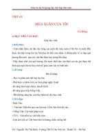 DẠY học THEO CHỦ đề TÍCH hợp ngữ văn 7 bài mùa XUÂN của tôi 