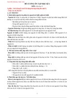 Đề cương ôn tập thi học kỳ hóa 8 