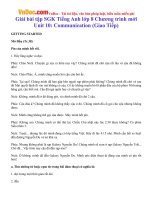 Giải bài tập SGK Tiếng Anh lớp 8 Chương trình mới Unit 10: Communication (Giao Tiếp)