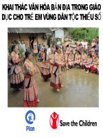 Khai Thác Văn Hóa Bản Địa Trong Giáo Dục Cho Trẻ Em Vùng Dân Tộc Thiểu Số