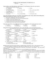 Kiểm tra tiếng anh 12 số 3 mới nhất