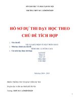 DẠY học THEO CHỦ đề TÍCH hợp môn hình học 12 bài KHÁI NIỆM về mặt TRÒN XOAY 