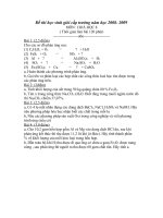Đề thi học sinh giỏi cấp trường năm học 2008  2009 