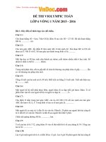 bo de thi violympic toan lop 6 nam 2015 2016 