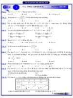 Tuyển tập đề thi thử trắc nghiệm toán 12 hay (có đáp án)