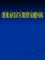 giáo án liên môn bài sản xuất và truyền tải điện năng 