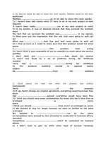 ĐỀ VIẾT lại câu của HSG lớp 9