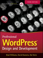 1118987241 {d8681a61} professional wordpress design and development (3rd ed ) williams, damstra   stern 2015 01 12 