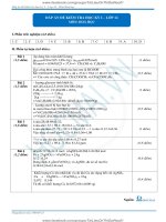 Hoa hoc DA de thi hoc ki i lop 12 