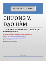 TẬP 2c  PHƯƠNG TRÌNH TIẾP TUYẾN đi QUA điểm CHO TRƯỚC 