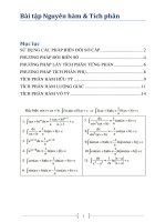 Chuyên đề tích phân ôn thi THPTQG