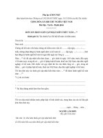 Mẫu đơn xin hoãn giờ cập nhật kiến thức cho kế toán viên