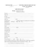 Mẫu đơn xin gia hạn thực hiện đề tài luận án tiến sĩ