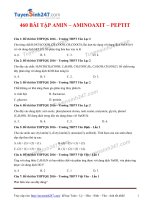 14  465 bài tập chuyên đề amin   amino axit   protein 