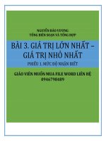 PHIẾU 1  GTLN GTNN 
