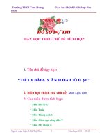DẠY học THEO CHỦ đề TÍCH hợp lịch sử 6  bài 6  v ăn h óa c ổ đ ại 