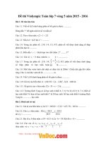 de thi violympic toan lop 7 vong 5 nam 2015 2016 