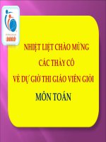 dạy học theo chủ đề tích hợp bài 2 khái niệm về mặt tròn xoay 