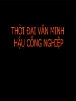 Lịch sử văn minh thế giới: Thời đại văn minh hậu công nghiệp