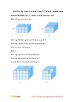 Giải bài tập trang 115 SGK Toán 5: Thể tích của một hình