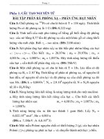 VÔ CƠ: ÔN TẬP ĐẠI CƯƠNG VÔ CƠ