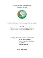 Nghiên cứu vai trò của ứng dụng công cụ mô hình hóa