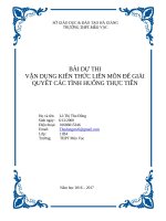 Tích hợp liên môn nét văn hóa đặc sắc của người  dân tộc Lô Lô