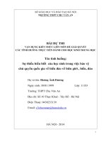 Sự thiếu hiểu biết của học sinh trong việc bảo vệ chủ quyền quốc gia về biển đảo về biên giới , biển,