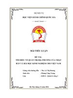 quản trị địa phương nhật bản và bài học kinh nghiệm cho việt nam