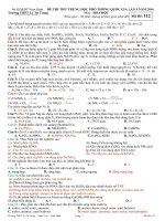 De thi thu THPT QG mon hoa lan 1 nam hoc 2015 2016 