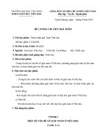 Đề cương chi tiết thực hành giải toánTH  cđk10,11
