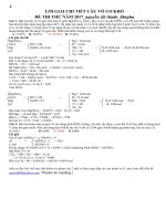 de thi thu nguyen tat thanh dhsphnloi giai chi tiet 2 cau vo co kho 