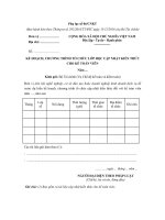 Mẫu kế hoạch chương trình tổ chức lớp học cập nhật kiến thức cho kế toán viên