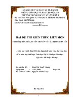 Vận dụng kiến thức liên môn để giải quyết các tình huống thực tiễn dành cho học sinh trung học tình huống  TÌM HIỂU, TUYÊN TRUYỀN VỀ TÁC HẠI CỦA MA TÚY